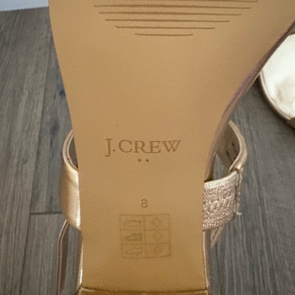 J. Crew Gold Heels - Picture 3 of 4